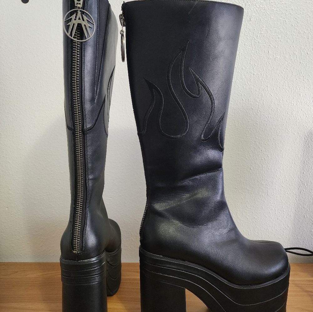 Doll Kill Inferno Platform Boots
